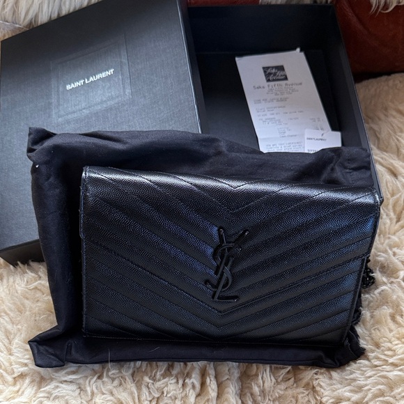 EUC! Saint Laurent Black YSL Bag